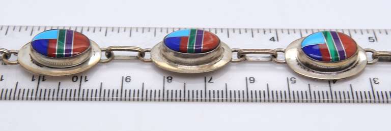 Sterling Silver Turquoise Bracelet