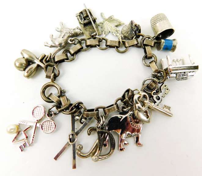 Vintage Sterling Charm Bracelet