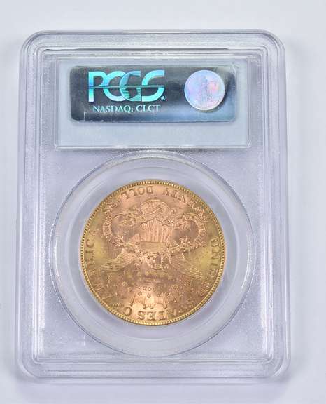MS62 1900-S $20 Liberty Head Gold Double Eagle - Graded PCGS
