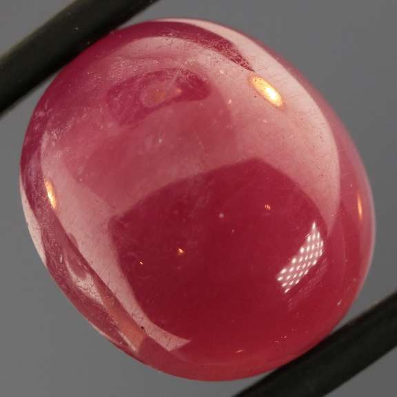 Stunning 19.17ct violet red Ruby cabochon