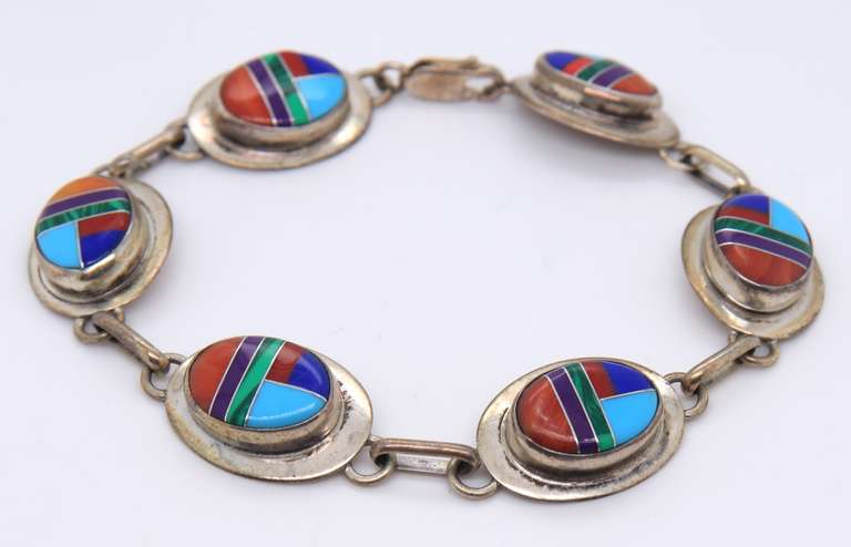 Sterling Silver Turquoise Bracelet