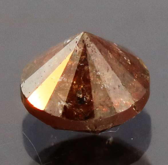 Eye catching .84ct smooth cut chocolate Diamond solitaire