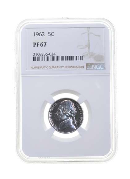 PF67 1962 Jefferson Nickel - Graded NGC