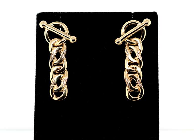 Dangling 14k Gold Handmade Italian Earrings
