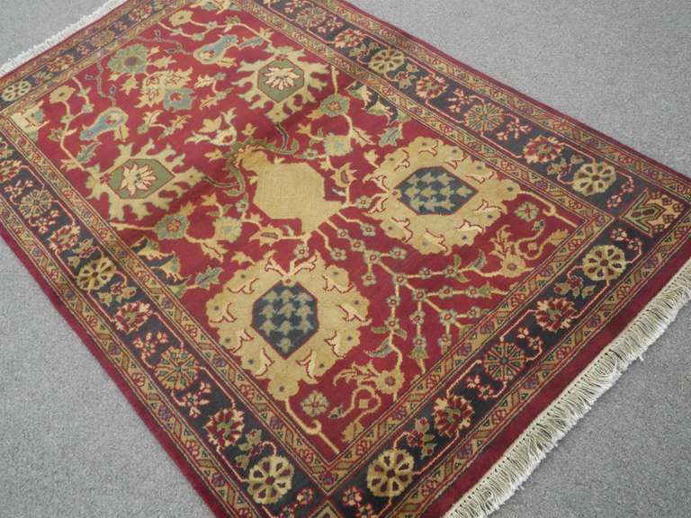 Handmade Indo Agra Design 3.11x6.2