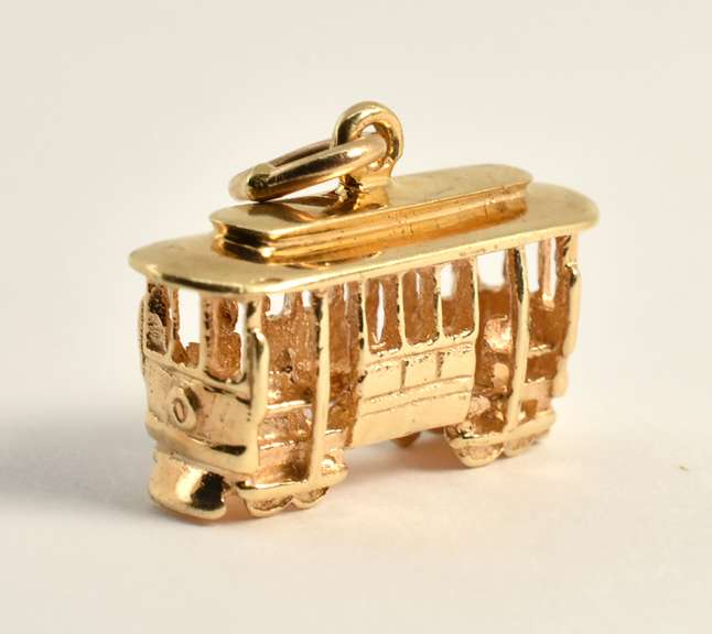 Sweet Cable Car/Trolley 14k Charm