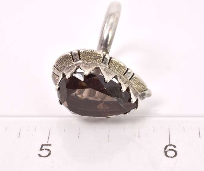 Sensational Smoky Quartz Ring in Sterling Silver