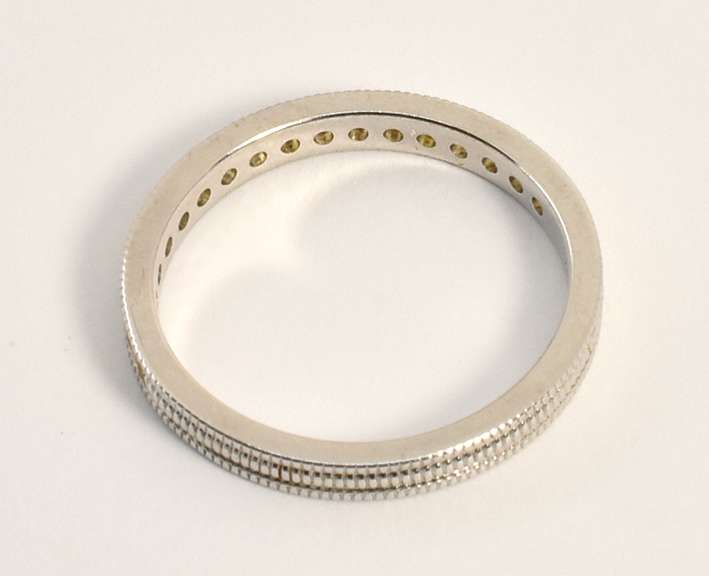 Delicate Yellow Sapphire WG Band