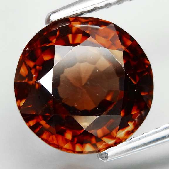 Top luster 4.58ct natural Imperial Zircon solitaire