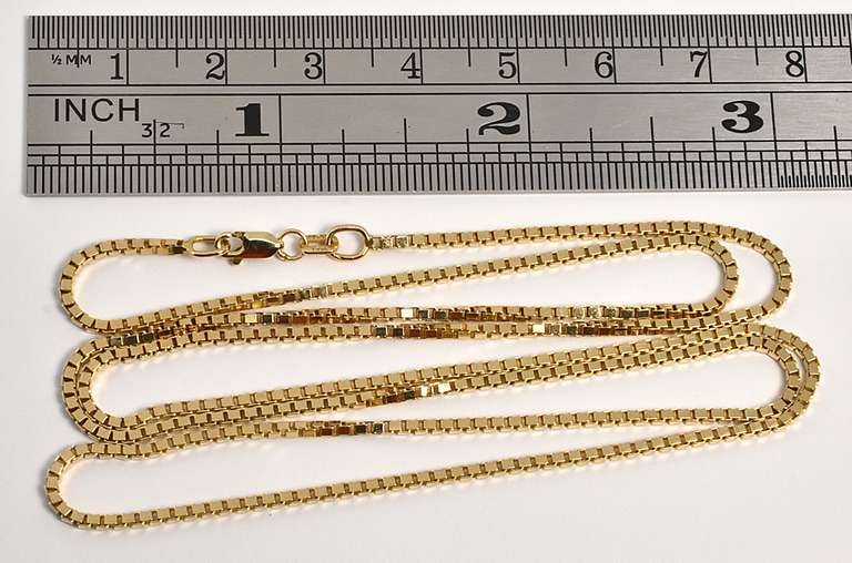 Popular 14k Box Link Necklace