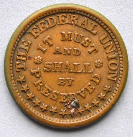 1863 Civil War Patriotic Token.