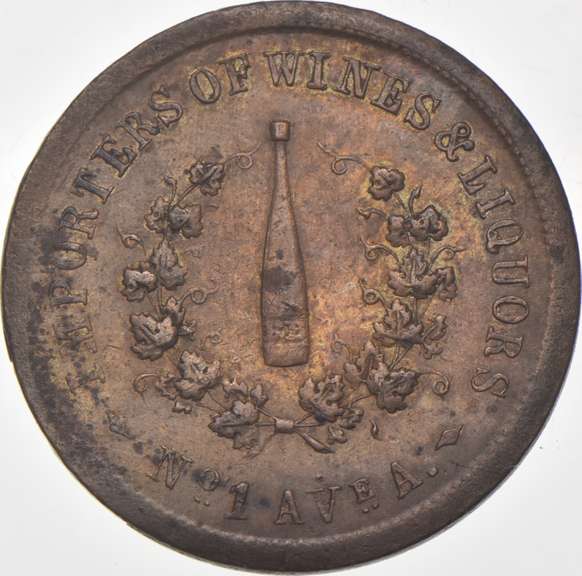 1863 V. Bennee & CH. Bendinger Civil War Token NY 630F