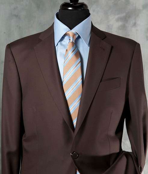 Super Fine Quality Brown Color Italian Suit By Galante