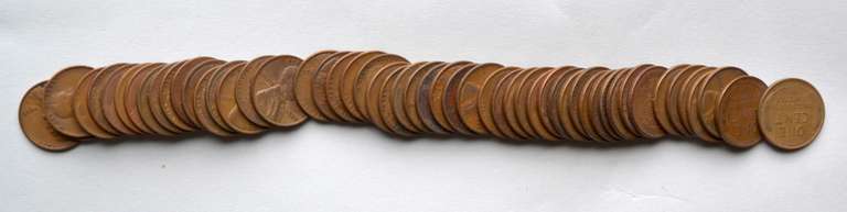 Nice 1933 Circulated Lincoln Cent Roll