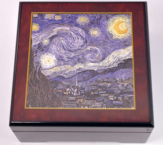 Sensational Italian Made Van Gogh Inspired Jewelry Music Box