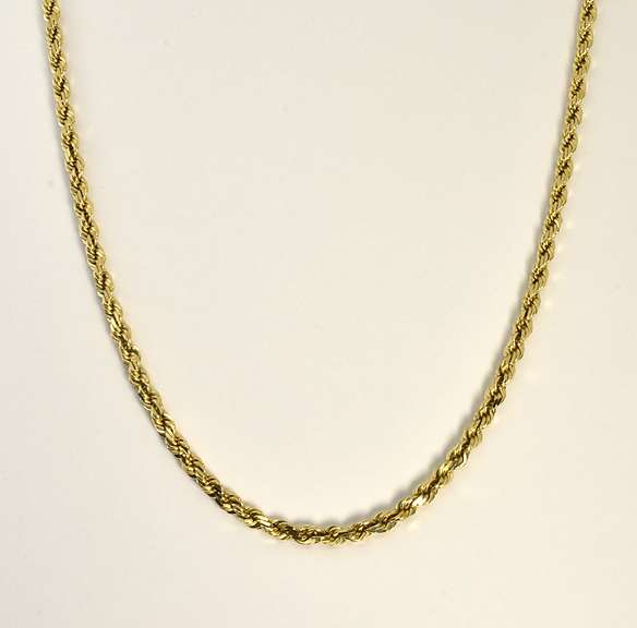 Sparkly Diamond Cut Rope Necklace