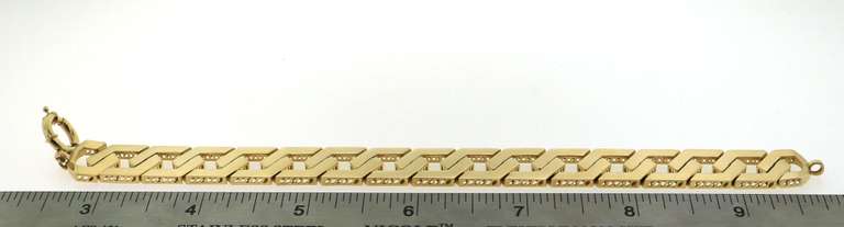 Modern 14k Gold Handmade Italian Curb Chain Bracelet