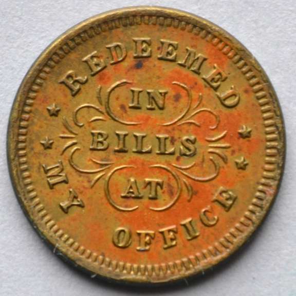 1863 Oliver Boutwell Troy NY Miller Civil War Store Card.