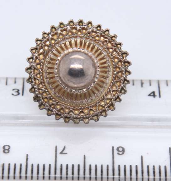Vintage Sterling Silver Set of Earrings and Pendant