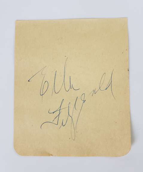 Ella Fitzgerald Autographed Signed Album Page Jazz Legend ACOA