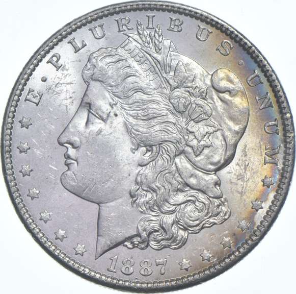 1887 Morgan Silver Dollar - Toned
