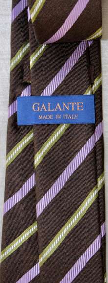 Fine Quality Italian Hand Made Silk Tie By Galante