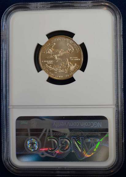 2020 $10 American Gold Eagle 1/4 oz NGC MS 70 Don Everhart Signed