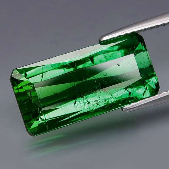 Vibrant! 7.43ct untreated shamrock green Tourmaline