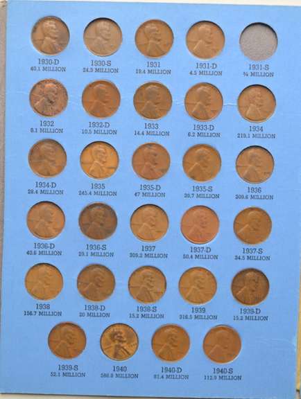 Nice Partial Lincoln Cent Album 1909-1940