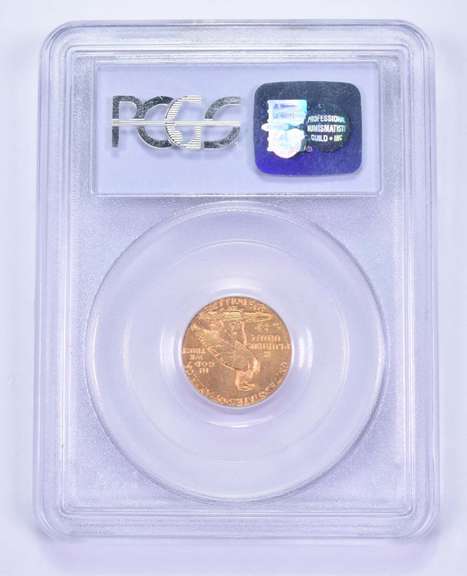MS63 1908 $2.50 Indian Head Gold Quarter Eagle - CAC - Graded PCGS