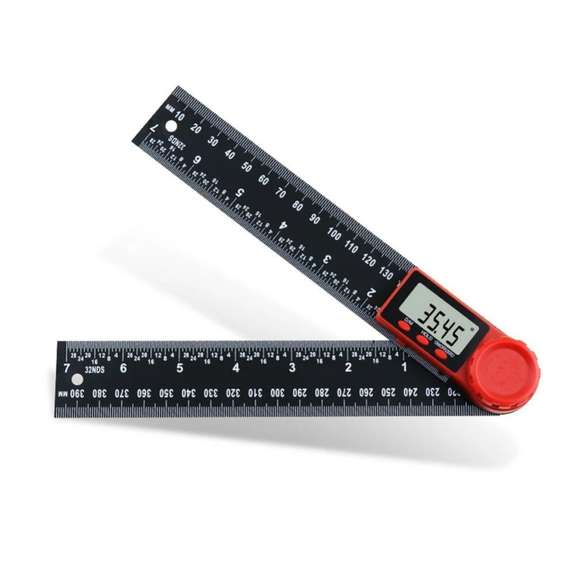 360 degree LCD Display Carbon Fiber Digital Angle Ruler