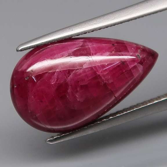Heated only! 11.18ct top pinkish red Ruby cabochon