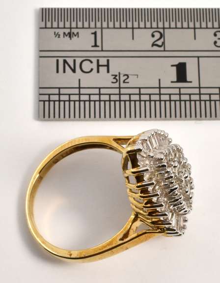 Showy Pear Shaped Diamond Clusterr