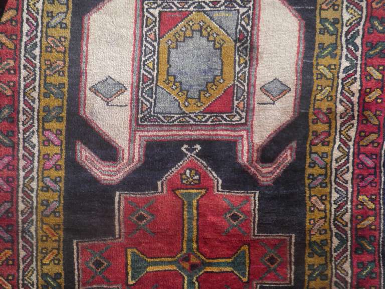 Semi Antique Persian Kurdish 13.4x3.7