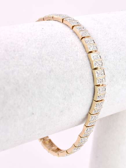 Gold Plated Bracelet in Sterling Silver