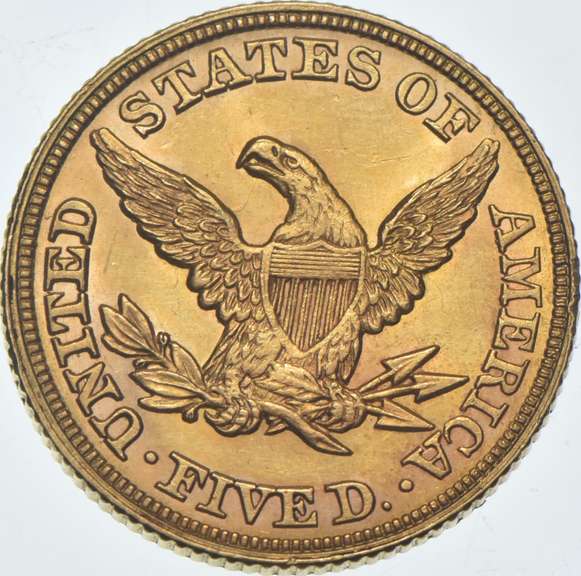 1856 $5 Liberty Head Gold Half Eagle