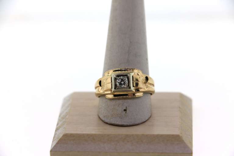 Imperial 14k Gold Solitaire Diamond Ring