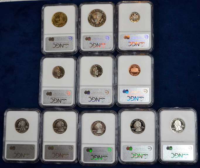Complete Set Of 2005 Proof Coins NGC PF69 Ultra Cameo
