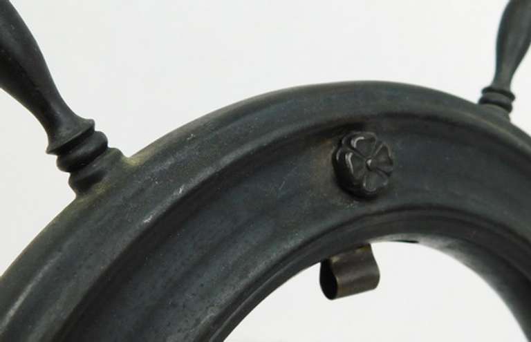 Vintage Large Naval Ship's Wheel Pocket Watch Holder