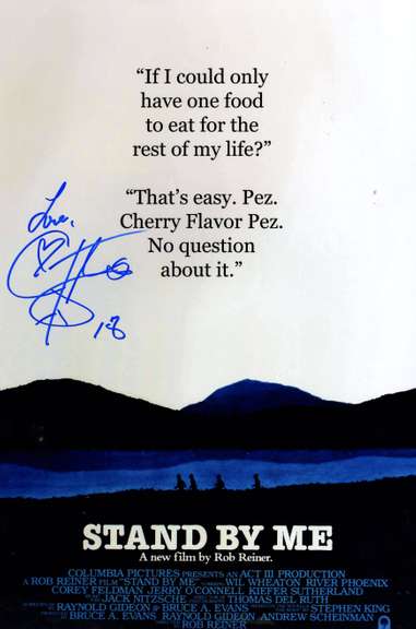 Stand By Me Corey Feldman Autographed Signed 12x18 Poster Photo ACOA