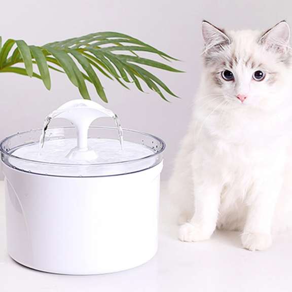 2.5L Automatic USB LED Night Light Pet Water Fountain