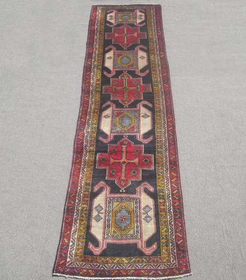Semi Antique Persian Kurdish 13.4x3.7