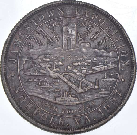 1907 James Town Exposition Medal Copper HK349