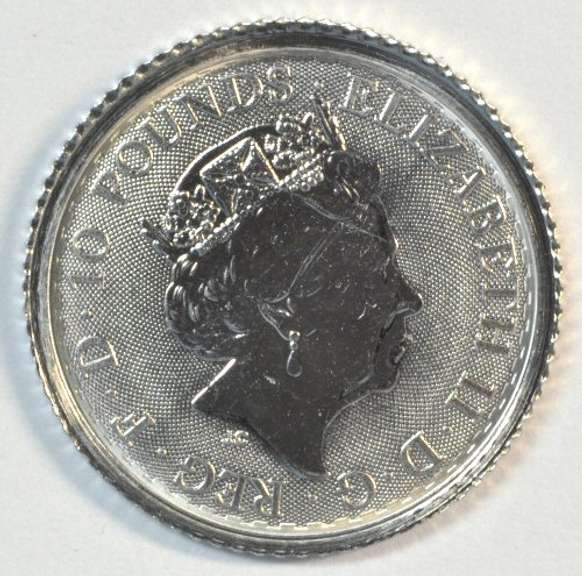 Pristine Superb Gem BU 2022 British pure Platinum 10 Pound coin