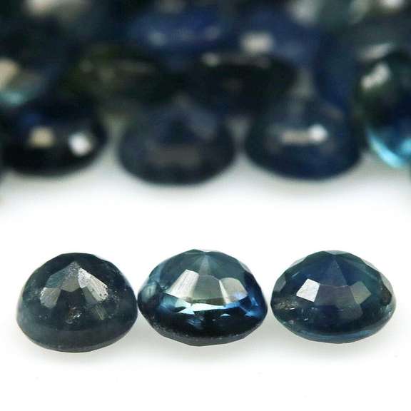 Natural 7.45ct greenish blue Sapphire set