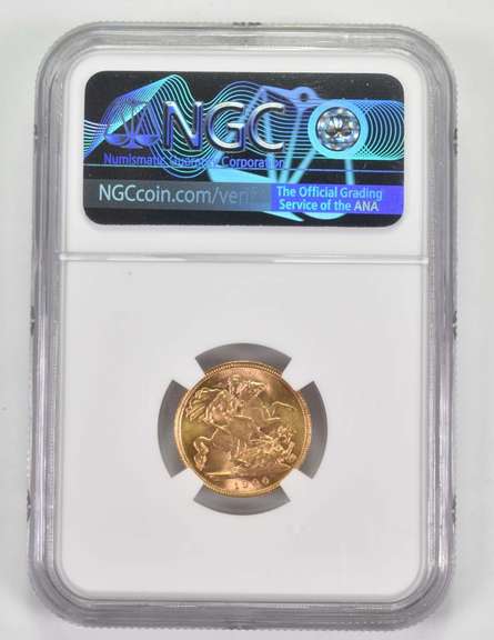 MS61 1900 Great Britain 1/2 Gold Sovereign - Graded NGC