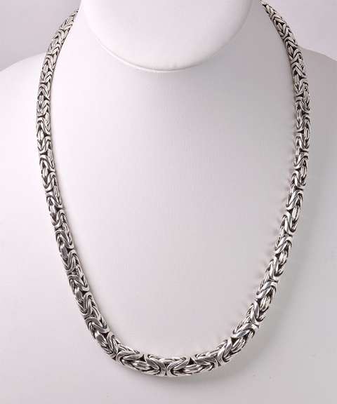 Brilliant Byzantine Necklace in Sterling Silver