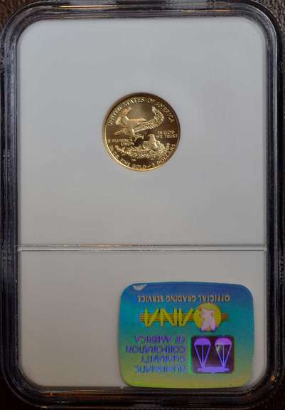 1999 W Eagle G$5 With W NGC MS69