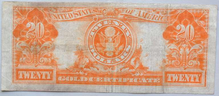 $ 20 1922 Gold Certificate