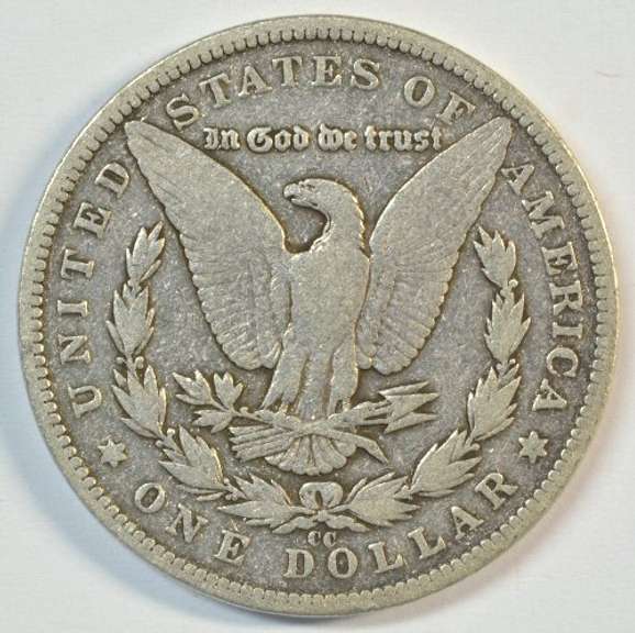 Ultra rare 1893-CC Morgan Silver Dollar. Nice circ